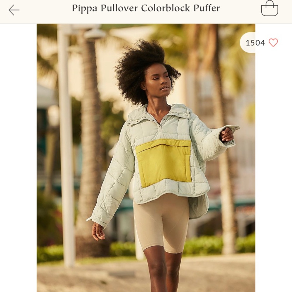 COPY - ONLY WORN 3 TIMES - Pippa Packable Pullover Colorblock Puffer